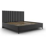 Mazzini Sofa Тъмносиво тапицирано двойно легло с място за съхранение с включена подматрачна рамка 200x200 cm Casey - Mazzini Beds (MAZ_BF200_60_F1_CASEY2)