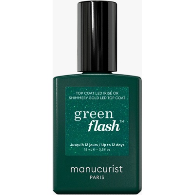 Manucurist Green Flash LED Shimmery Top Coat Gold 15 ml