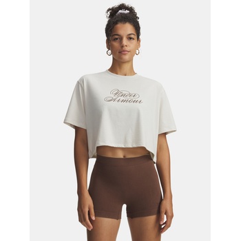 Under Armour Дамска тениска Under Armour UA W SCRIPTHEART CROP SS Under Armour | Byal | ЖЕНИ | XS