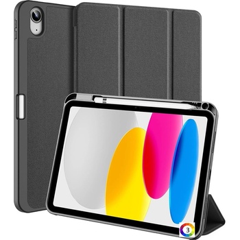 Apple DUX DUCIS Domo Series Case за iPad (2025) / 10.9 (2022) с Протектор | Авто Включване, Три-сгъваем Станд | Черен, Тъмносин, Розов