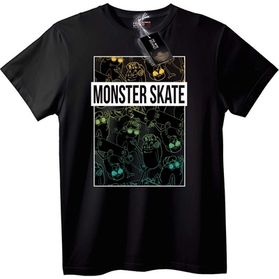 NOONEBRAND Тениска Монстър Скейт - XS, Black