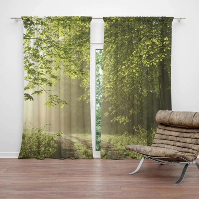 Sablio Závěs Lesní cesta: 2ks 140x250cm