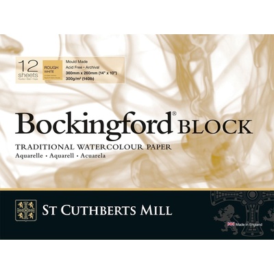 St Cuthberts Mill Bockingford Rough Скицник 12 36 x 26 cm 300 g White (T47230001011D)