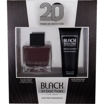 Antonio Banderas Seduction in Black Подаръчен комплект, Тоалетна вода 100ml + Афтършейв балсам 75ml, мъже