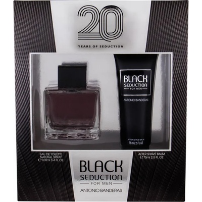 Antonio Banderas Seduction in Black Подаръчен комплект, Тоалетна вода 100ml + Афтършейв балсам 75ml, мъже