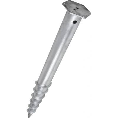 Vrut zemní MTR M, 76x2500x3,5mm HEX-160mm M24, žár. Zn