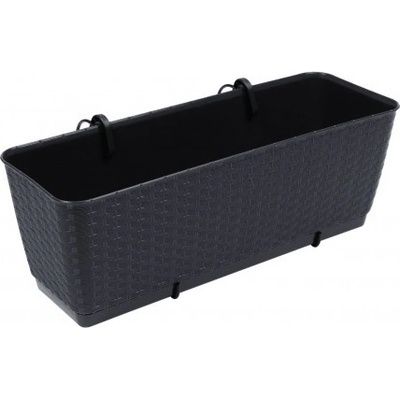 Trebor Kvetináč RATOLLA PW antracit 50x17x17cm
