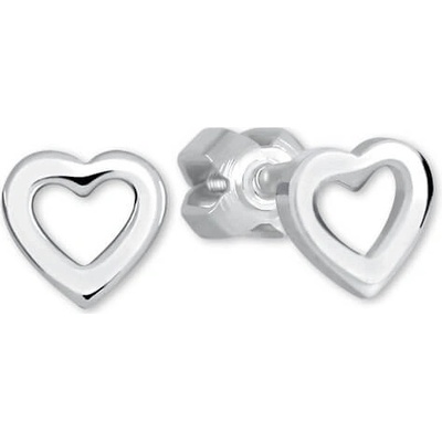 Soliter Strieborné srdiečkové náušnice 431 001 01283 04