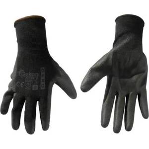 GEKO Работни ръкавици PU 9" Black 06578 (G73512)