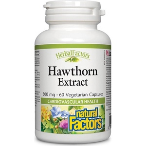 Natural Factors Herbal Factors Hawthorn Extract, 60 капсули, Natural Factors