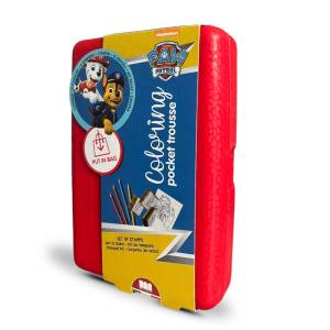 Multiprint Кутия за съхранение "Paw Patrol" с аксесоари за оцветяване и 3 печата