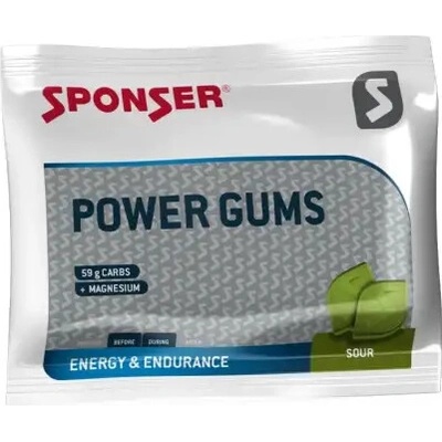 Sponser Power Gums energie a vytrvalosti kyslé 10 ks 75 g