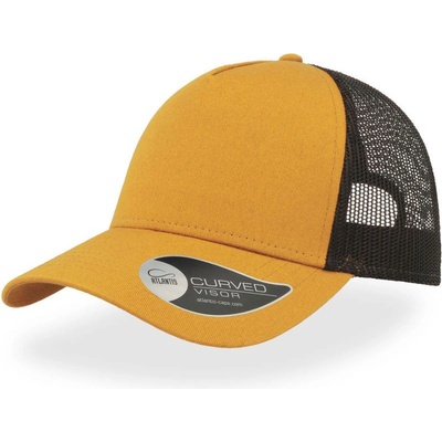 Atlantis Headwear Rapper Trucker 5 panelová COT-338020z7699 Hořčicová/černá
