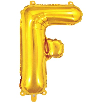 Prima-obchod Nafukovací písmena velká 6 F zlatá