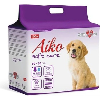 Cobby`s Pet Aiko Soft Care pleny pro psy 60 x 58 cm 100 ks