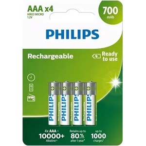 Philips R03B4A70/10 ELEMENTS FUSIBLE AAA 700 mAh 4-BLISTER (R03B4A70/10)