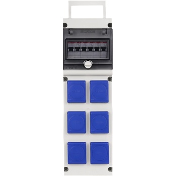 SCAME Табло 632.3530 тип А сглобено с индустриални контакти и токови защити ABB - 632.3530-A (632.3530-A)