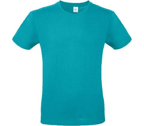 B&C #E150 tričko modré real turquoise