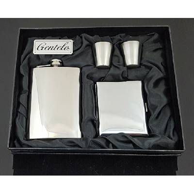 Súprava ALCO ploskačka 240 ml s tabatierkou + 2 ks štamperlíkov 30 ml