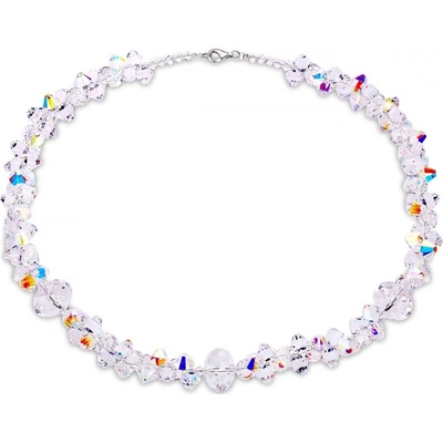 Šperky-image.cz se Swarovski elements braid s kombinací krystalků a stříbra duhový NE63015040AB