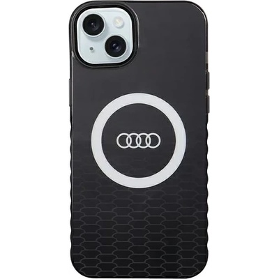 Audi IML Big Logo MagSafe Case iPhone 15 Plus 6.7" black hardcase AU-IMLMIP15M-Q5/D2-BK (AU-IMLMIP15M-Q5/D2-BK)
