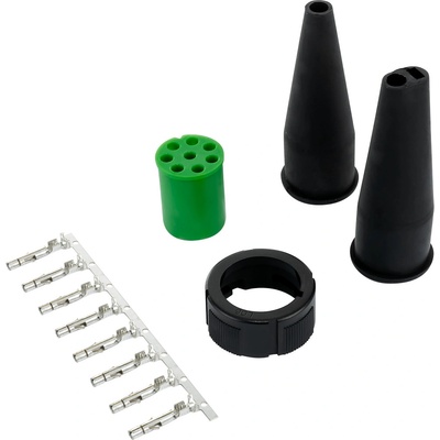 ASPÖCK 8-PIN bajonetový konektor pre 12V zadné svetlá, zelený