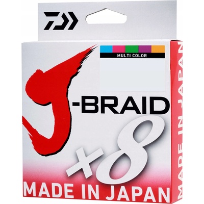 Daiwa Šňůra J-Braid Multi Color 300m 0,10mm 6kg