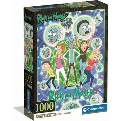 Clementoni Rick a Morty Rodinná multidimenzia 1000 dielov