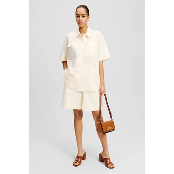 Karl Lagerfeld Ленен къс панталон Karl Lagerfeld (A2W10015)