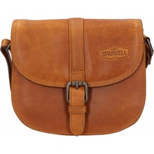 Dámská kožená crossbody kabelka Sparwell Kamile koňak