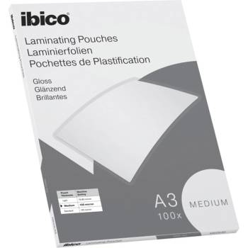 Ibico Фолио за термоламиниране, 100 микрона, A3, гланц, IBICO "Medium" 627312 (627312)