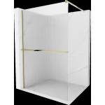 Mexen Kioto+ Душ стена с полица Walk-in 80 x 200 см, райета, златиста - 800-080-121-50-09 (800-080-121-50-09)