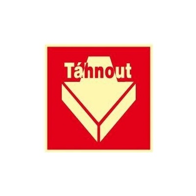 Otevírání dveří TÁHNOUT, plast 20,0 x 20,0 cm