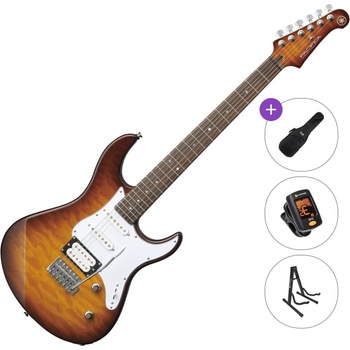 Yamaha Pacifica 212V QM Basic SET Tobacco Brown Sunburst Електрическа китара