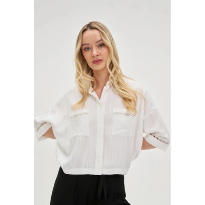 Moodo Дамски топ Moodo - бял Moodo | Byal | ЖЕНИ | XS