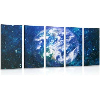 5-dílný obraz snímků z NASA - 150x75