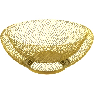Horecano WICKED-Фруктиера кръгла Ø32xh13cm ЗЛАТНА (232035-2) (01981810)