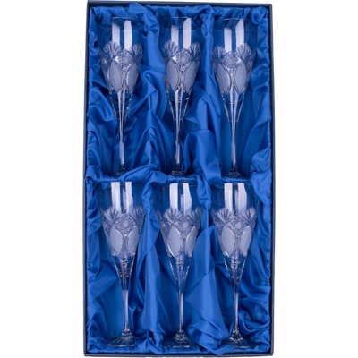 ONTE CRYSTAL Broušené sklenice na bílé víno Exclusive Počet sklenic 6 sklenic v dárkové sadě 260 ml
