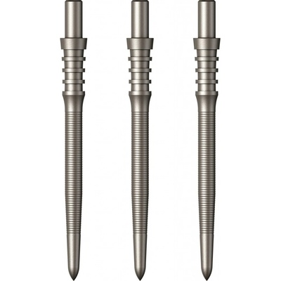 Mission kovové hroty Sniper Micro Grip, strieborné 28 mm