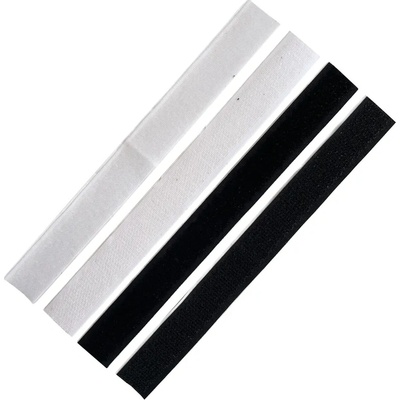 Samolepící suchý zip 20 cm, barva bílá