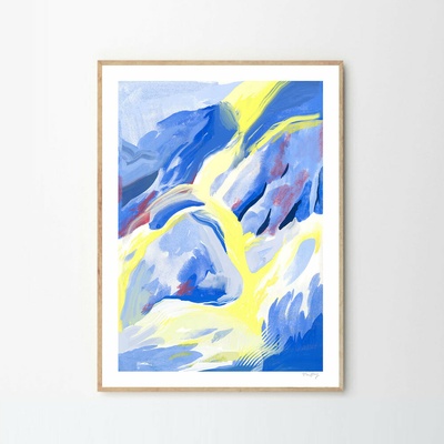 Moikka Plagát Blue Strokes by Nina Dissing 70x100 cm