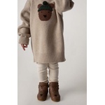 Donsje Бебешки кожени обувки Kapi Classic Booties Bear (1028001.)