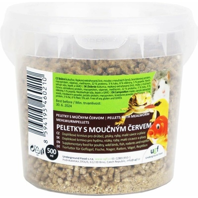 UGF peletky s moučným červem 500 ml