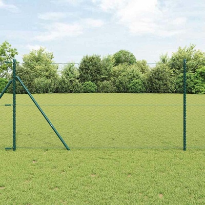 vidaXL Hexagonální kotvení plotu 100 x 1,4 m Ocel potažená PVC Šedá