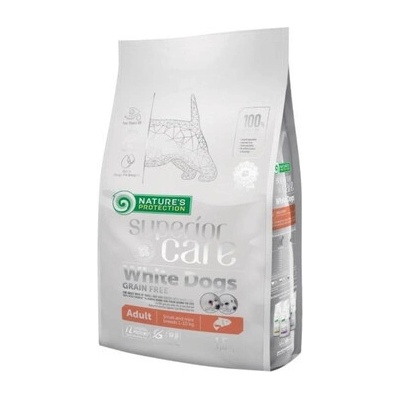 Nature's Protection Superior Care White Dogs Grain Free Salmon Adult Small and Mini Breeds 1,5 kg