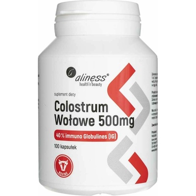 Aliness Hovädzie kolostrum 40% IG 500 mg 100 kapsúl