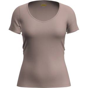 Icebreaker Дамско мериносово термобельо Icebreaker Women's Siren S/S Sweetheart Merino base layer - Pink Quartz - размер XS (115-0453-3011)