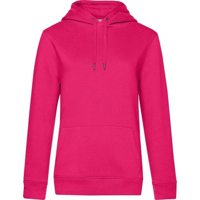 B & C QUEEN Hooded dámská mikina s kapucí magenta růžová