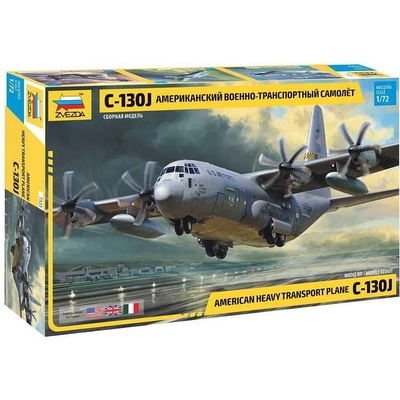 Zvezda Hercules C-130J Model Kit letadlo 7325 1:72