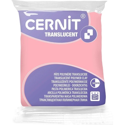 Cernit Translucent Полимерна глина Pink Quartz 56 g (CE0920056477C)